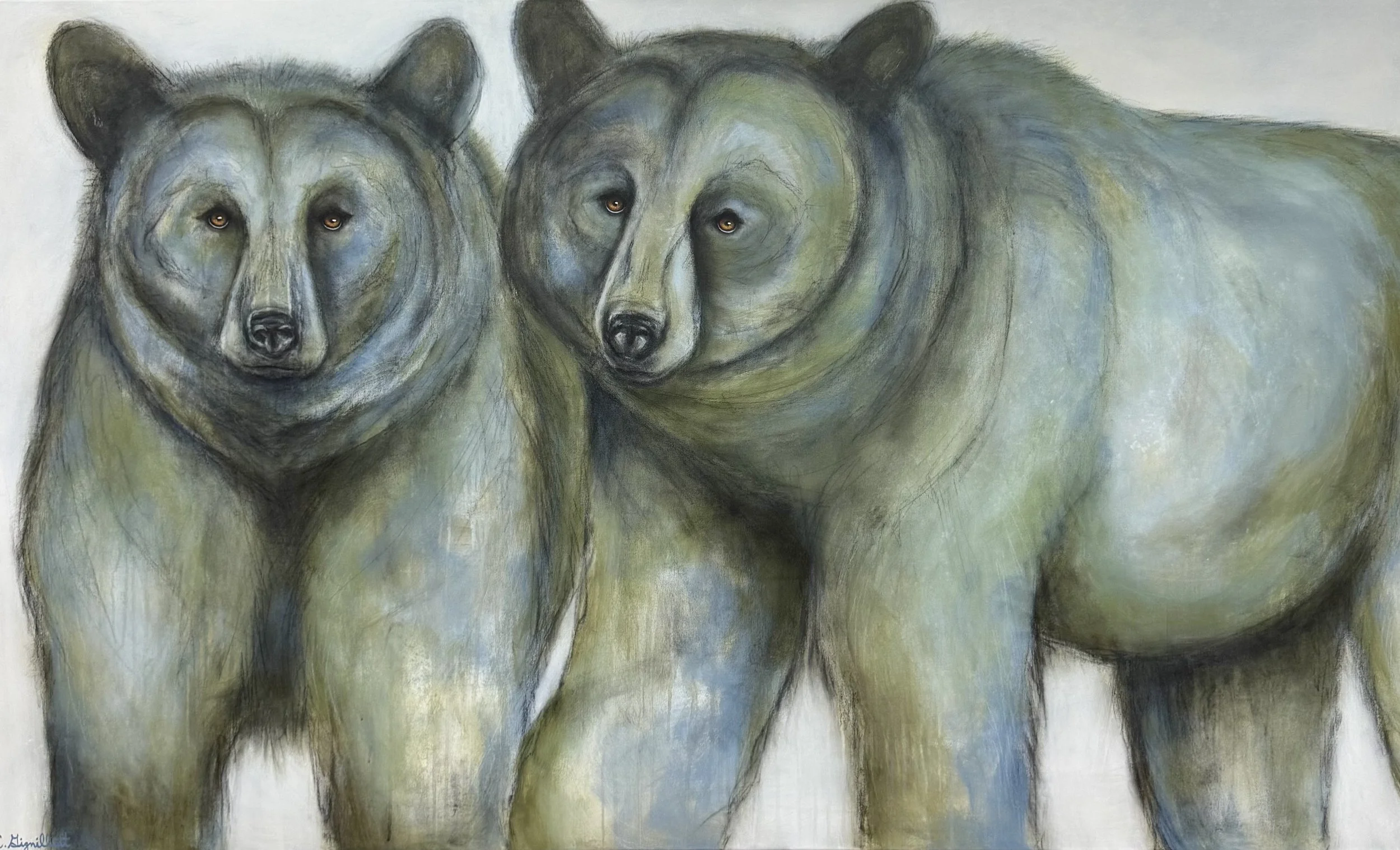 Johnny and June - 60 X 36 inches 