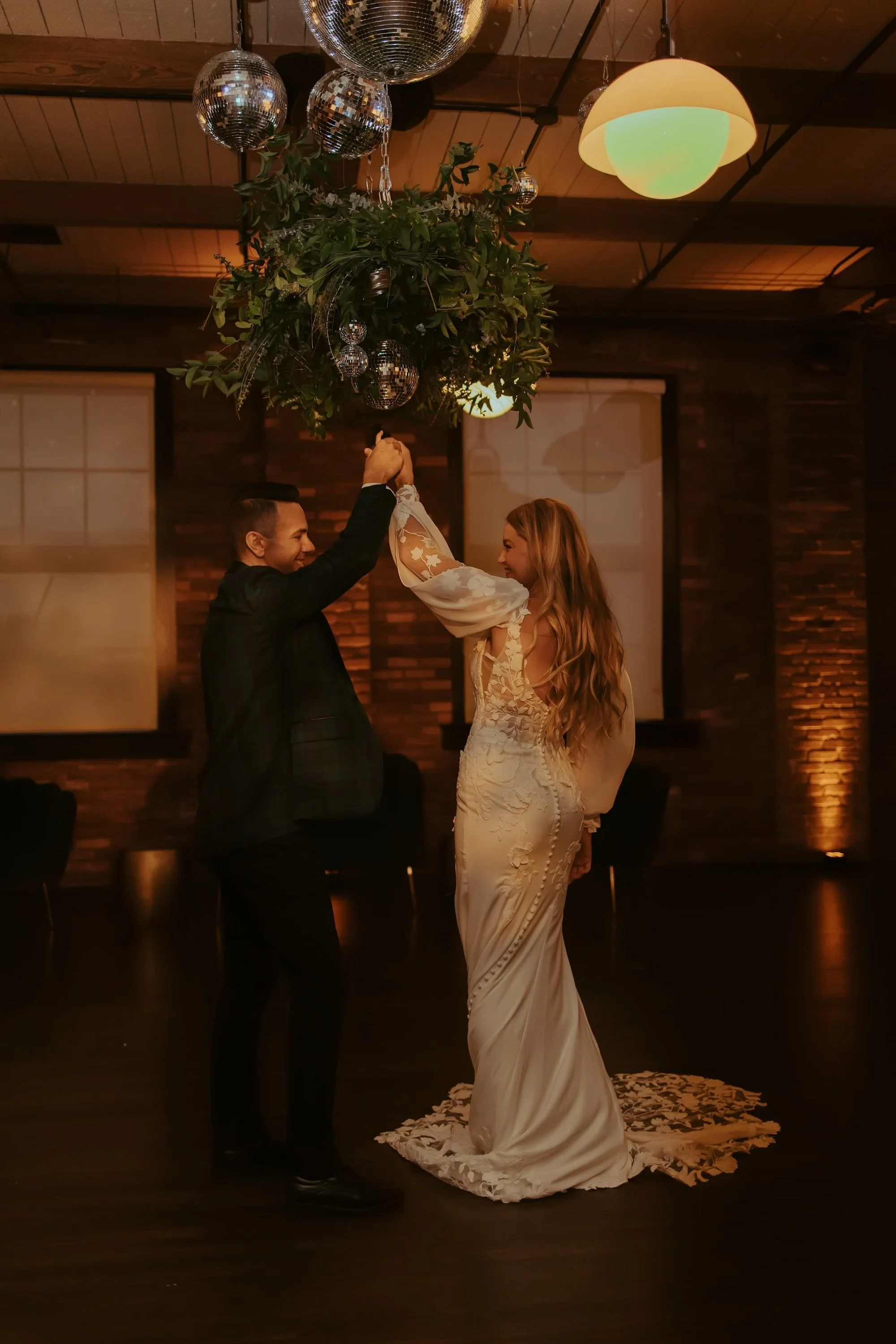 Green and Disco Glam Styled Shoot