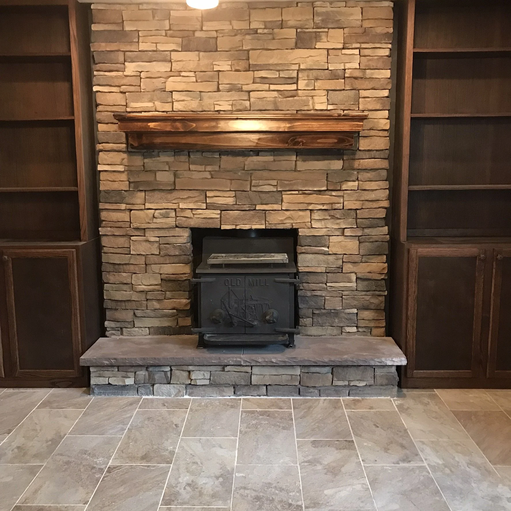 Custom bookcases and cabinets manufactured onsite in Pemberton, NJ by Sinicki Home Improvements. 
