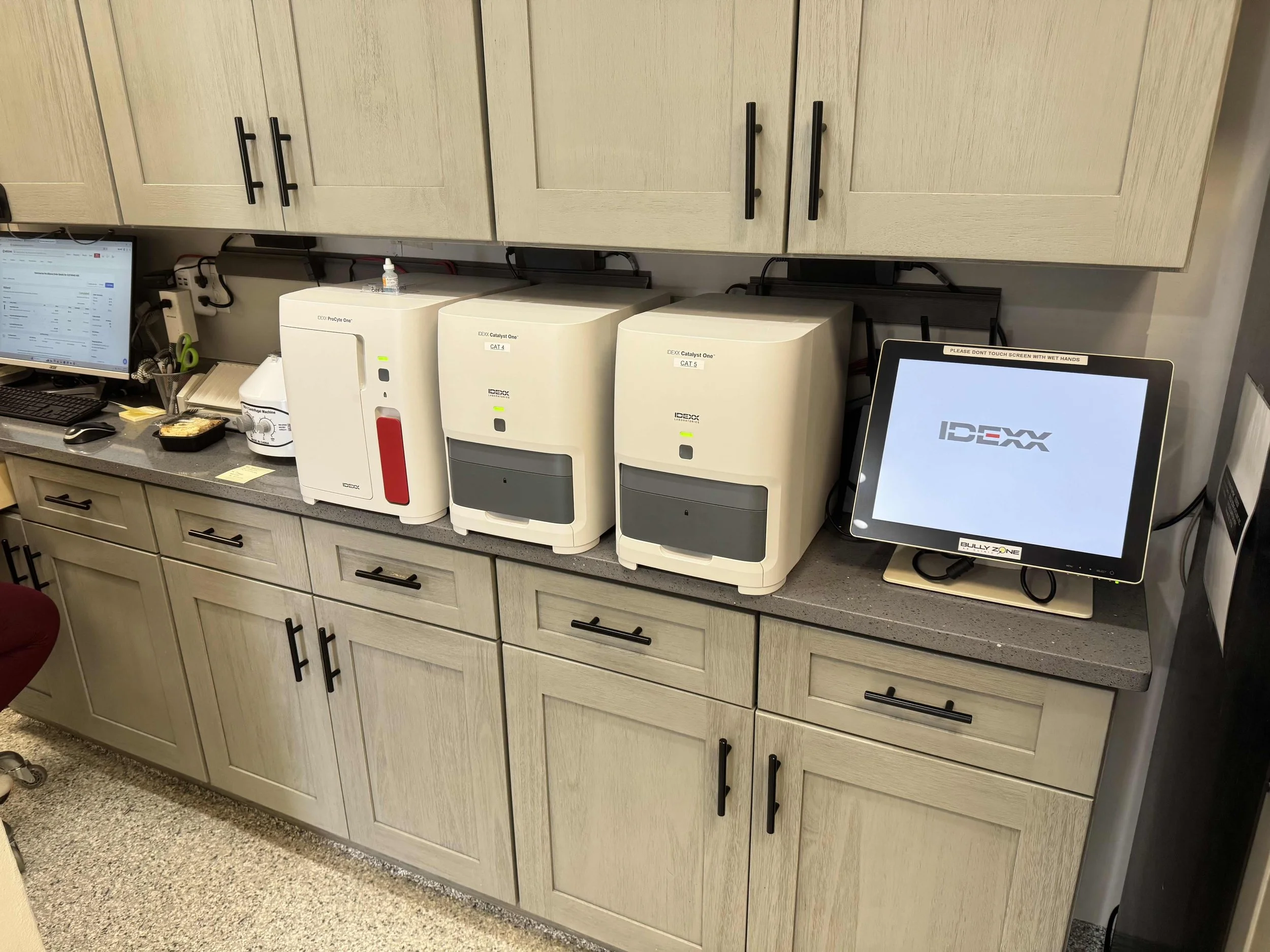 In-house veterinary lab testing equipment for dogs and cats at Veterinarian Pet Alliance in Newark, NJ