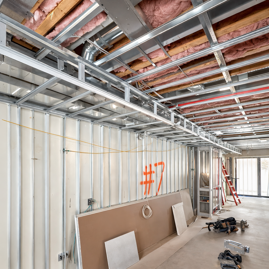 Drywall installation in portcarling on custom homes