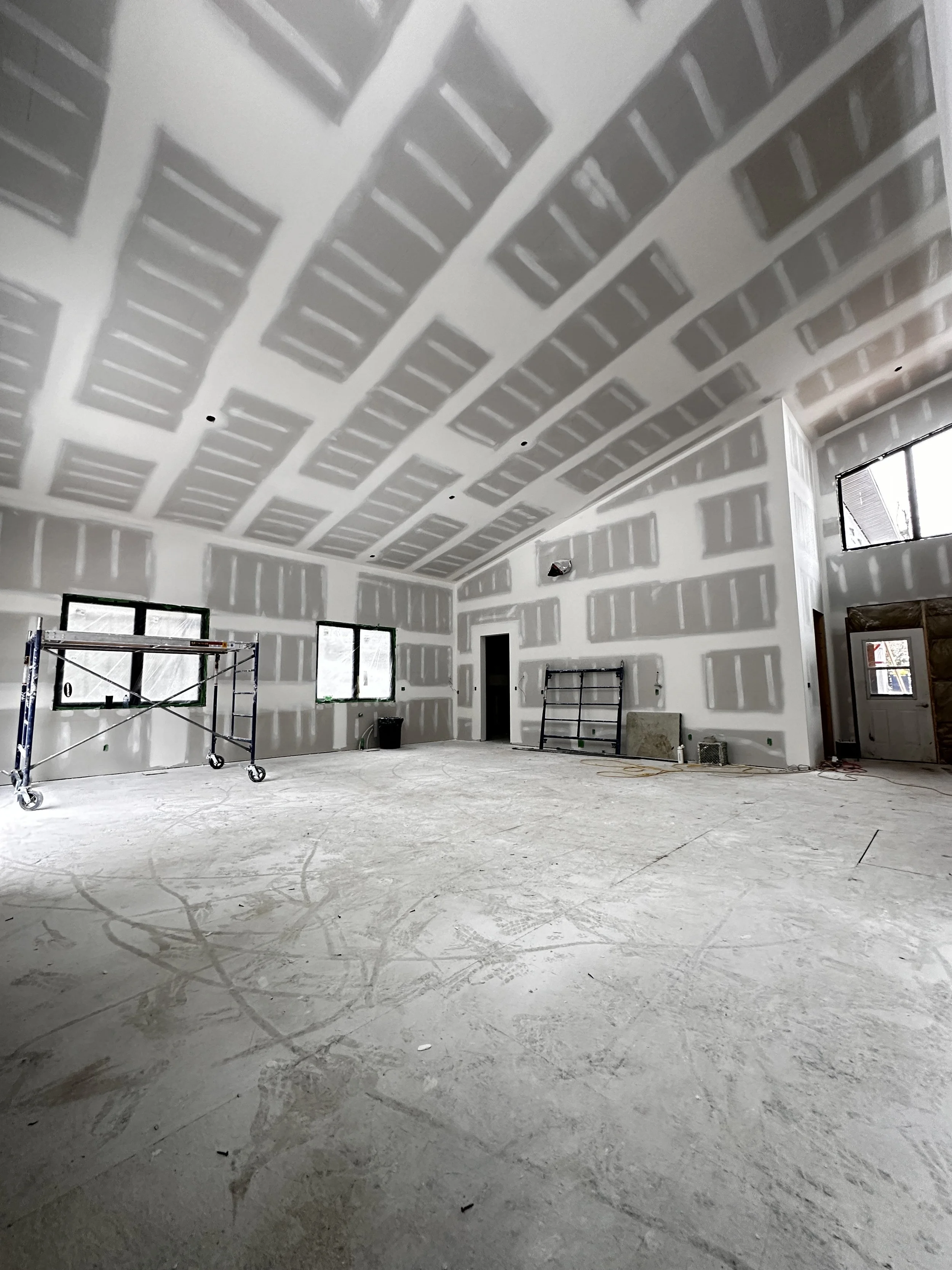Complete drywall and finishing services for custom homes throughout Muskoka, including Bala, Gravenhurst, Port Carling, and Parry Sound.