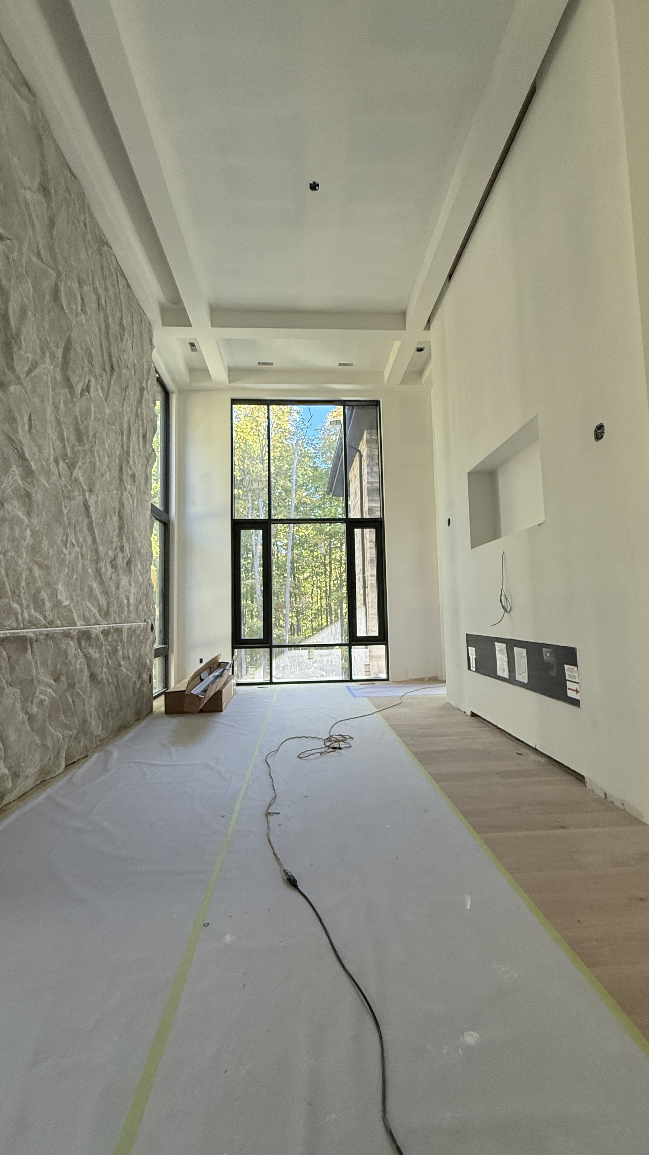New construction drywall installation and interior painting in Muskoka Ontario 