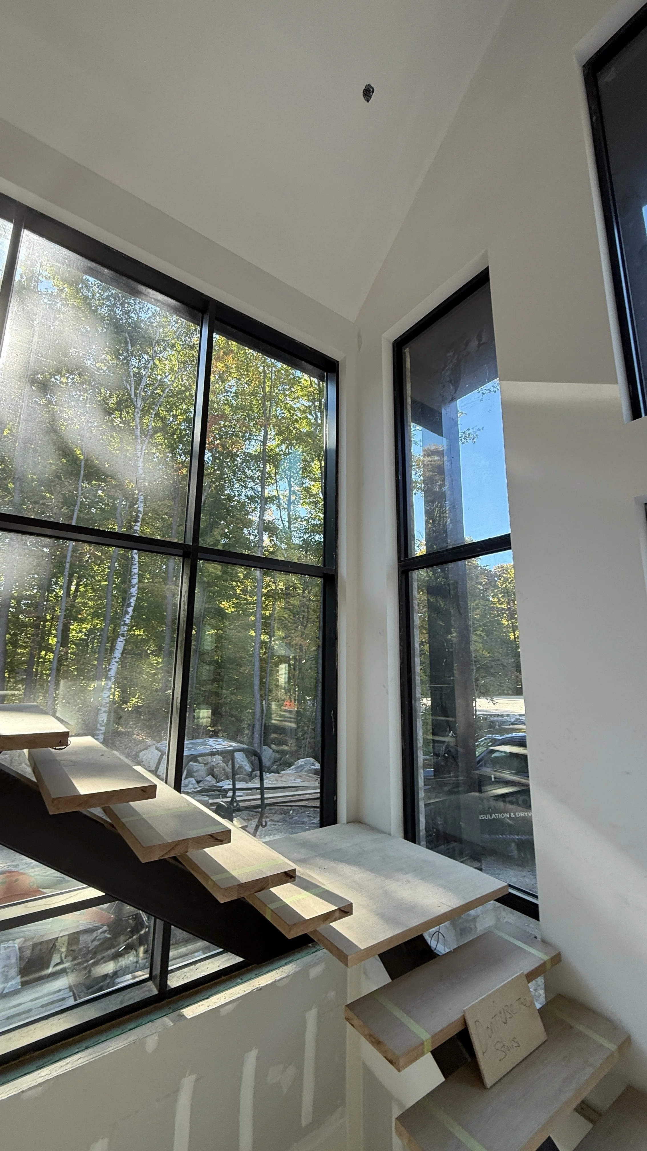 Residential drywall installation and interior painting in Lake muskoka home