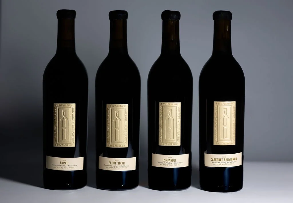 Akash Unfiltered wine bottles