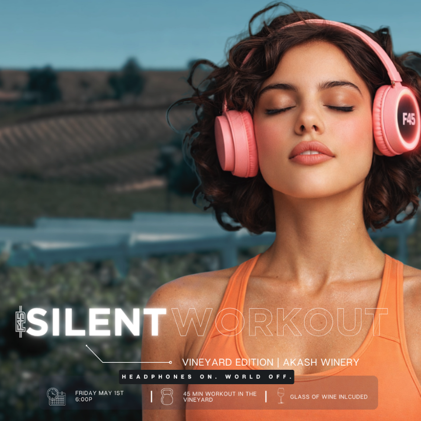 Silent Workout on the Vineyard Patio