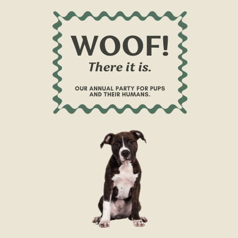 Woof! There It Is - Our annual party for pups