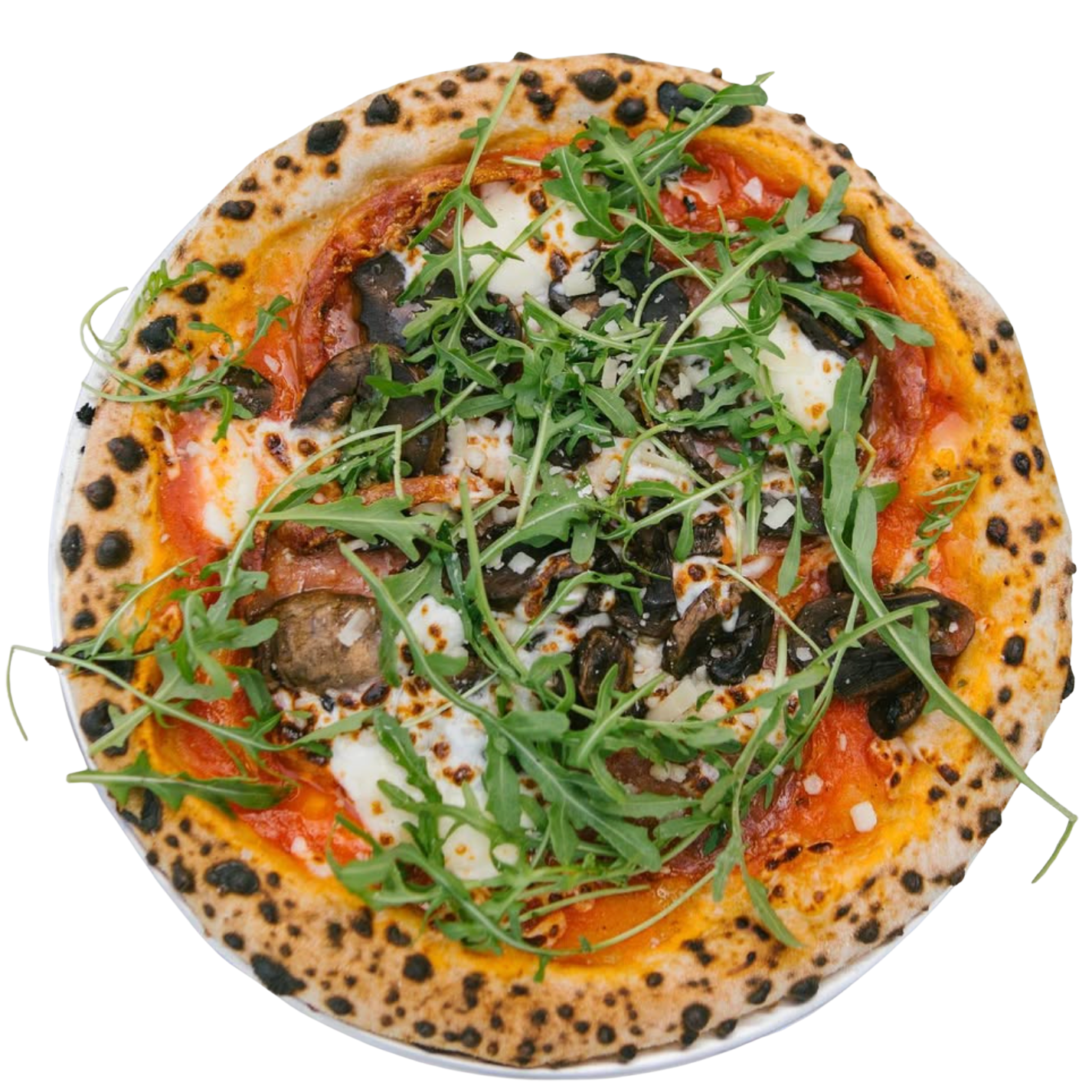 Pizza at Akash Winery