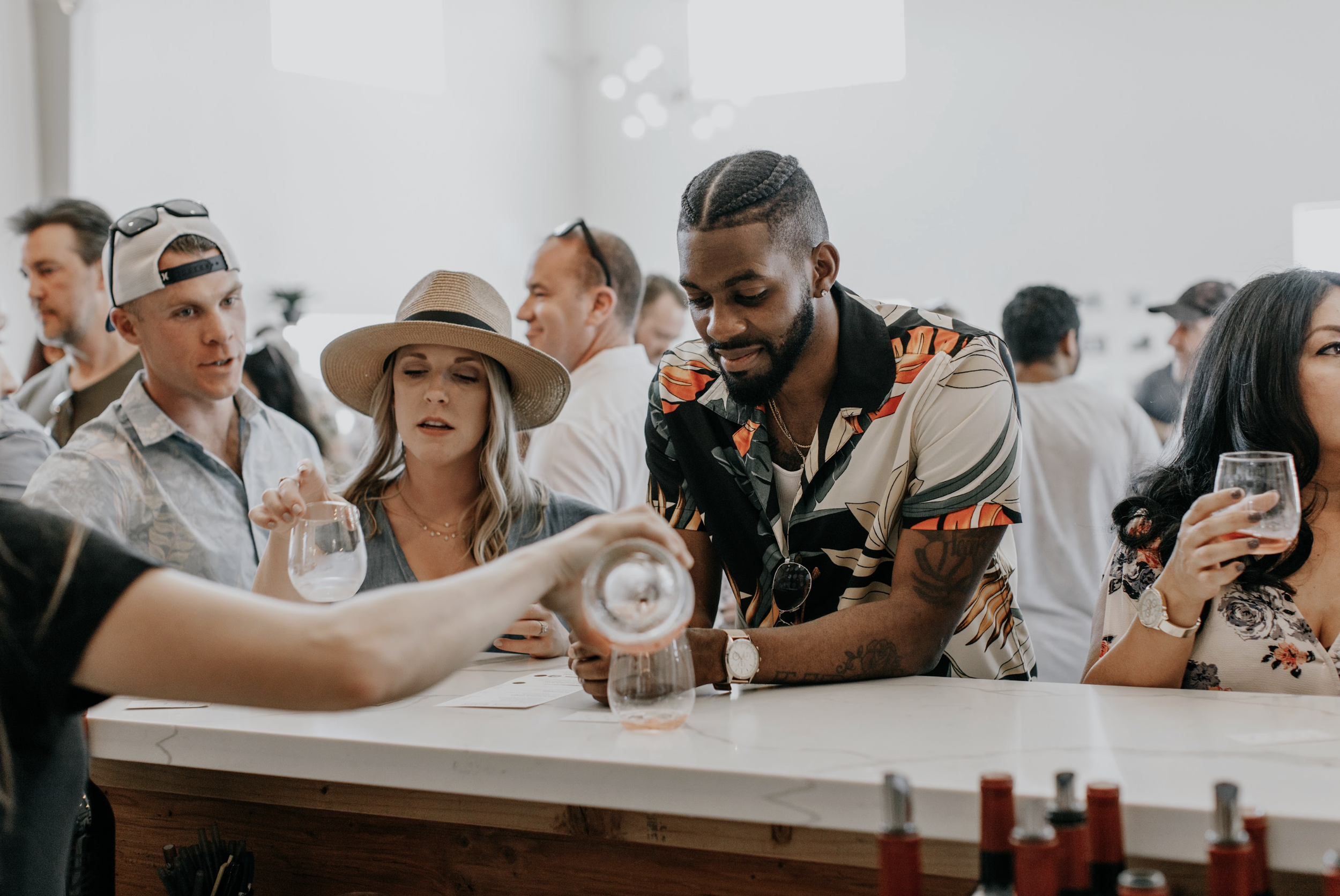 Sky's the Limit Club enjoying wine at the Akash Winery tasting room