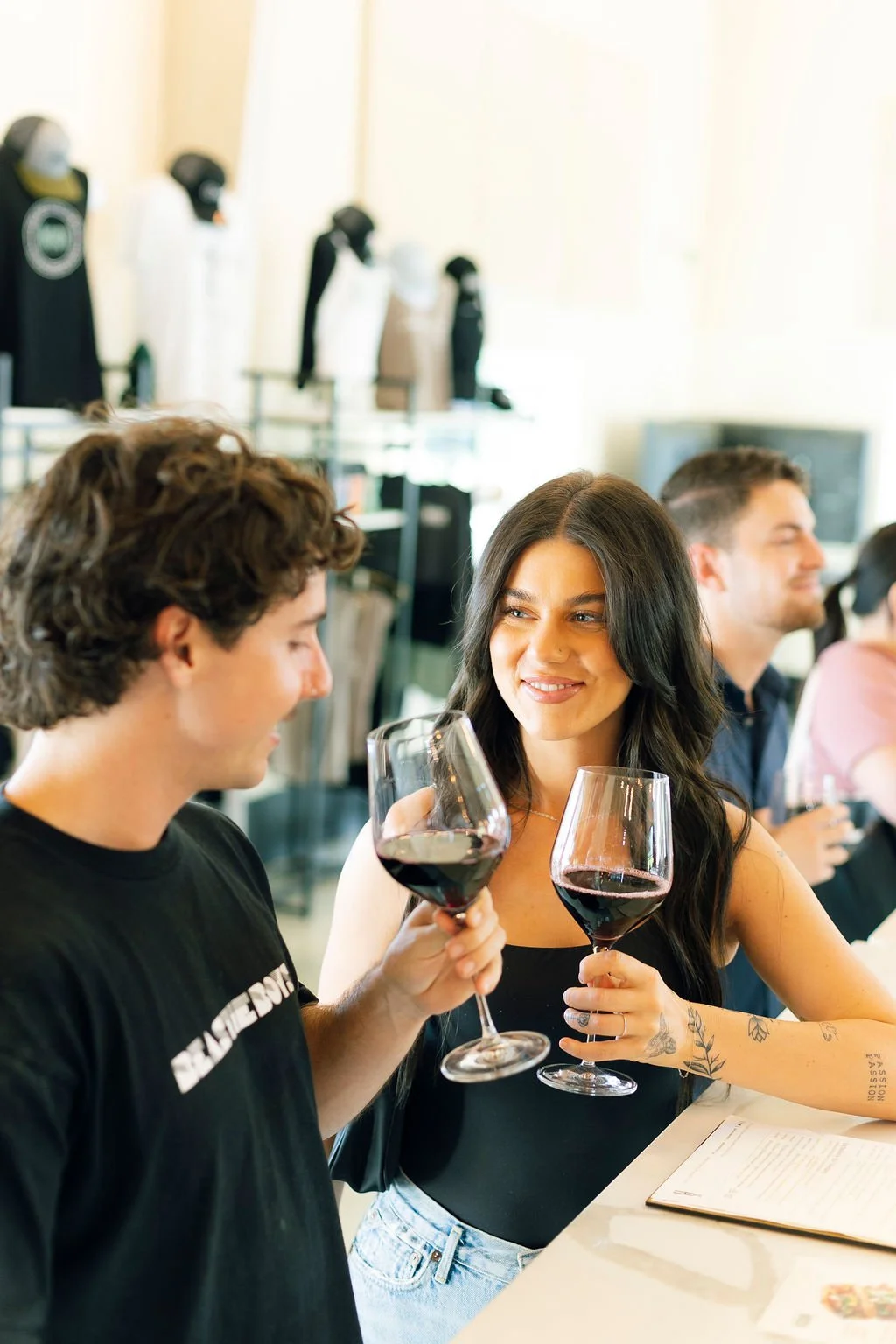 red wines at Akash Winery to sip