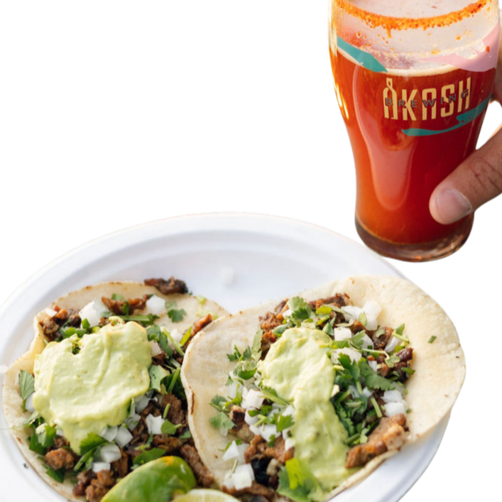 Tacos at Akash Winery