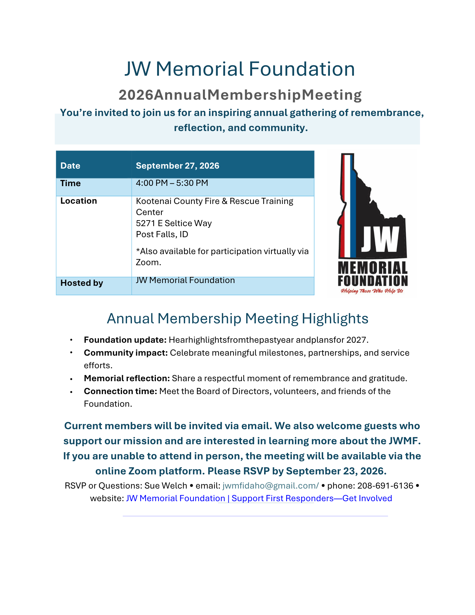 Annual Meeting Announcement
