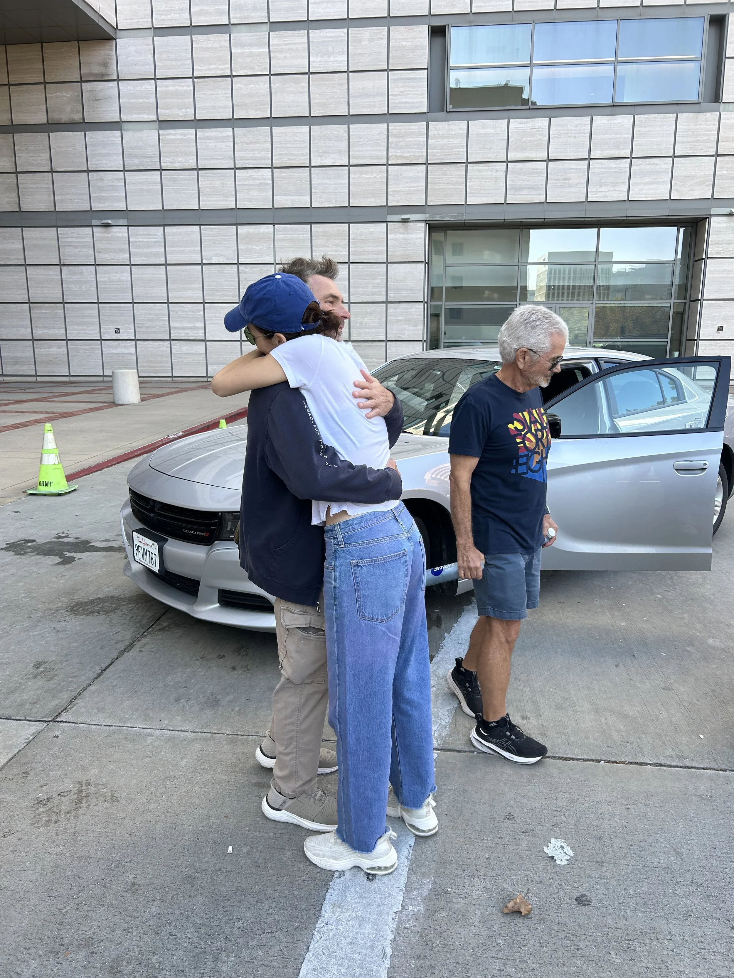 Leaving UCLA - lots of hugs and love