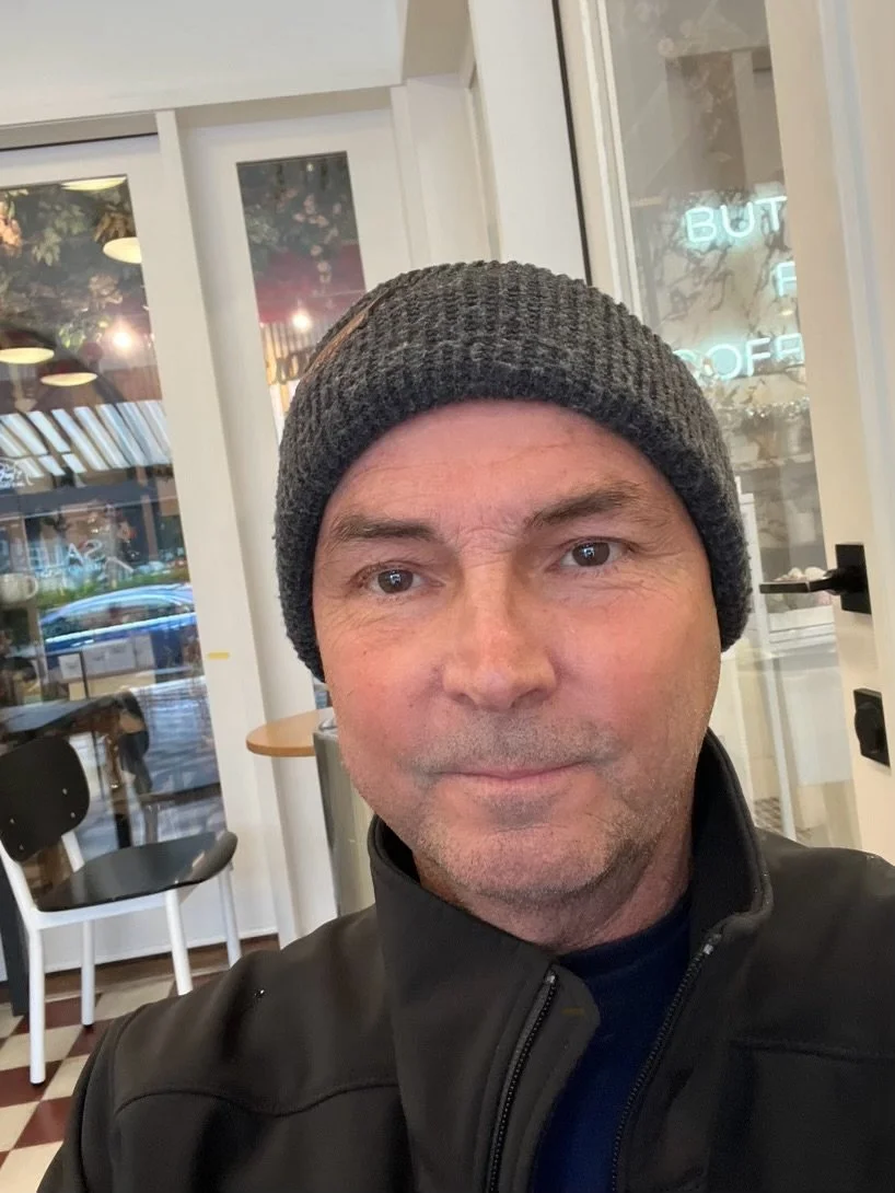 Christmas morning coffee Alfreds West Hollywood.