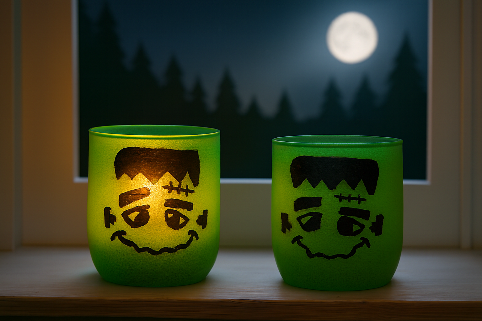 Frankenstein Tea Lights