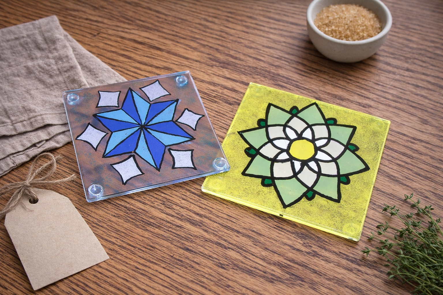 💙 Star & Lotus Legacy Duo Trivets