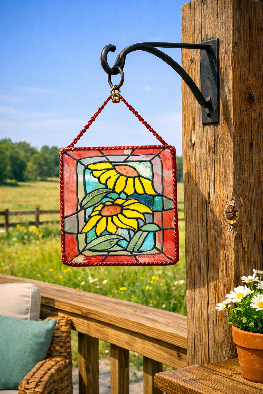 Double Daisy Suncatcher