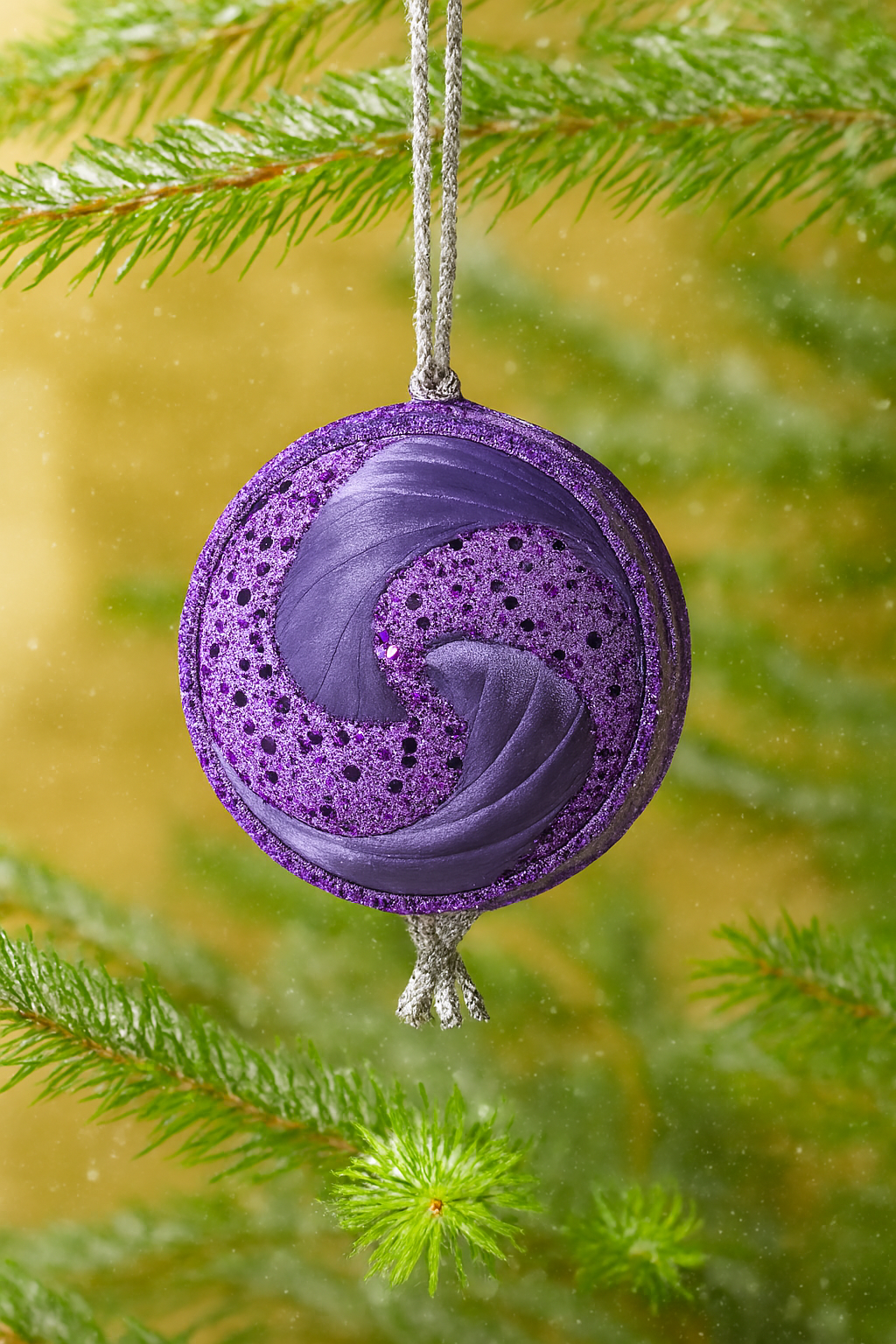 Purple Swirled Sequins