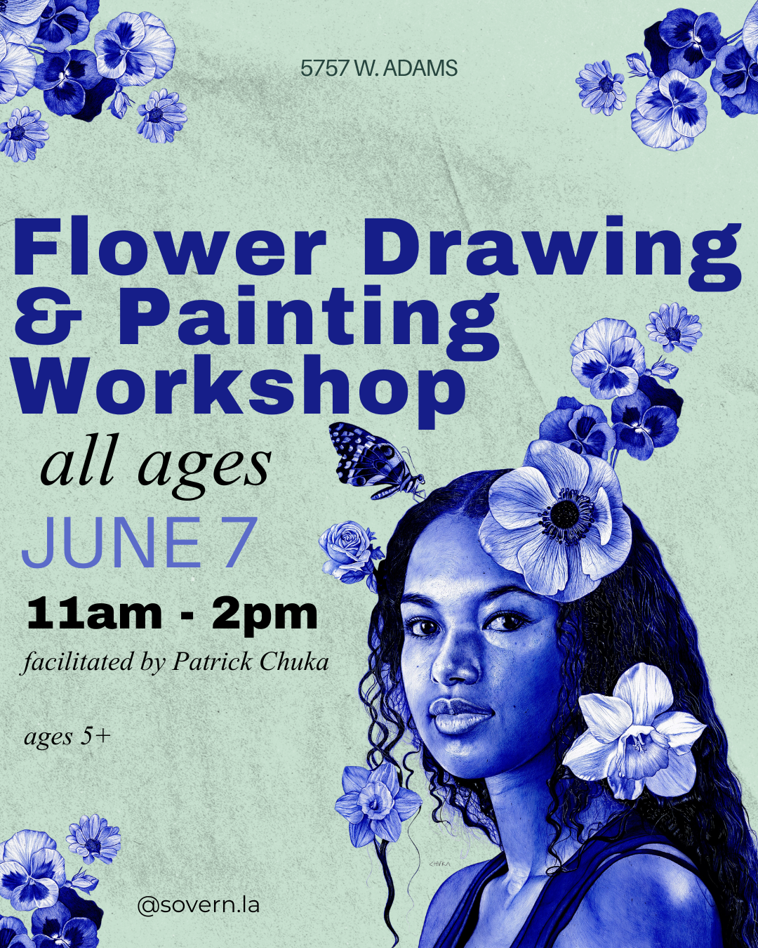 Flower Drawing  &amp; Painting Workshop for All Ages