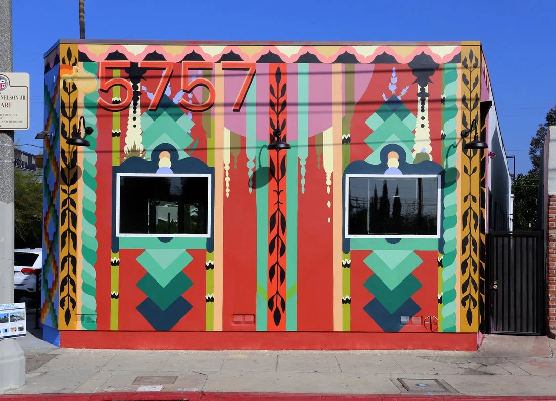 Image of the front facade of Sovern's building, as seen from the perspective when on West Adams Blvd.