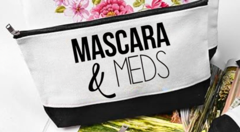 Mascara & Meds Makeup Bag
