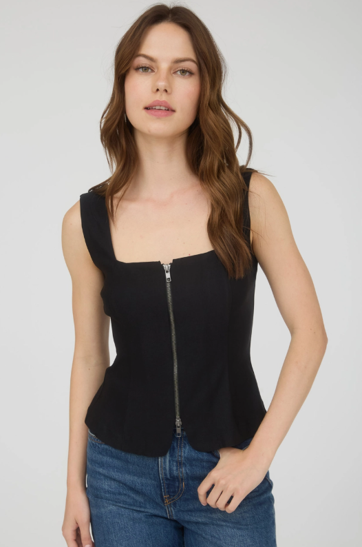 The Workshop Studio Zip-Up Top