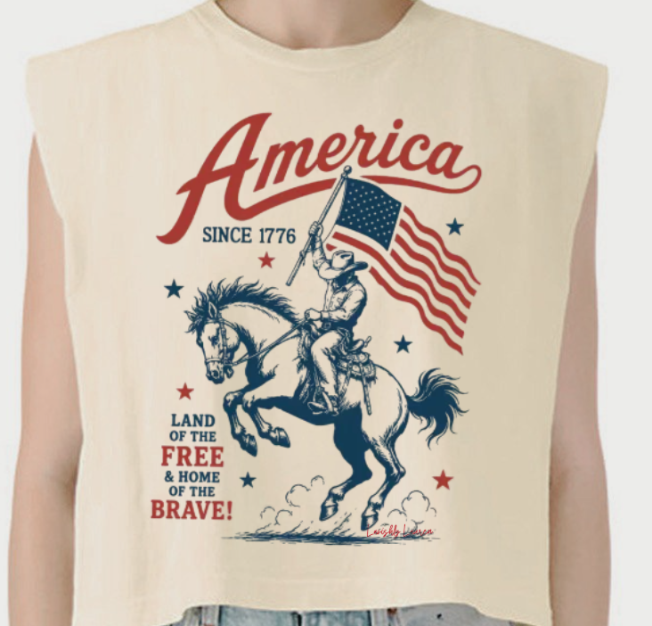 America Since 1776 Boxy Tank
