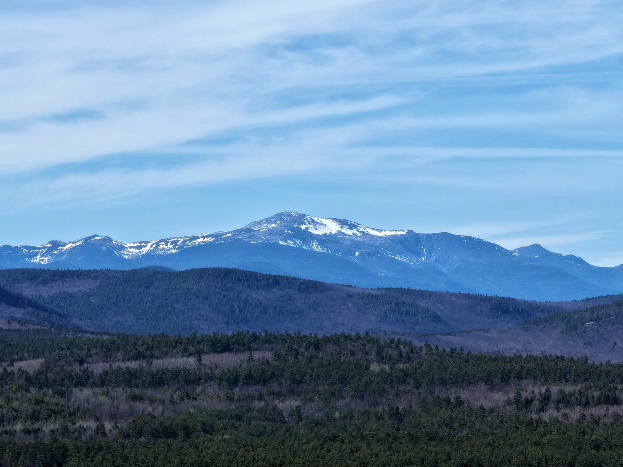 Spring in the Air, Winter on the Peak 🏔️
Our latest flight captured this incredible view of Mount Washington. Even as we head into May, the "Home of the World's Worst Weather" holds onto its snow pack well into the spring and summer season