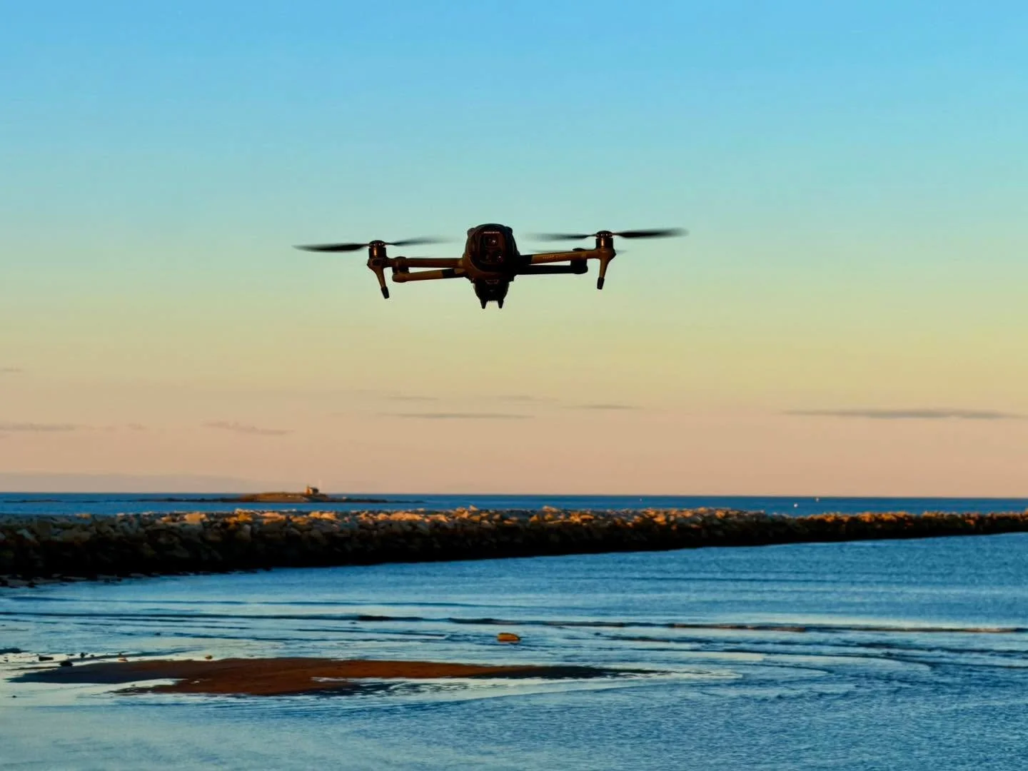 Guess where we are tonight? 🌊
The golden hour light was too good to pass up, so we took the Mavic out to capture some stunning coastal views. There is nothing quite like the Maine shoreline from this perspective&mdash;especially when the water is th