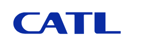 CATL logo in blue letters on a white background