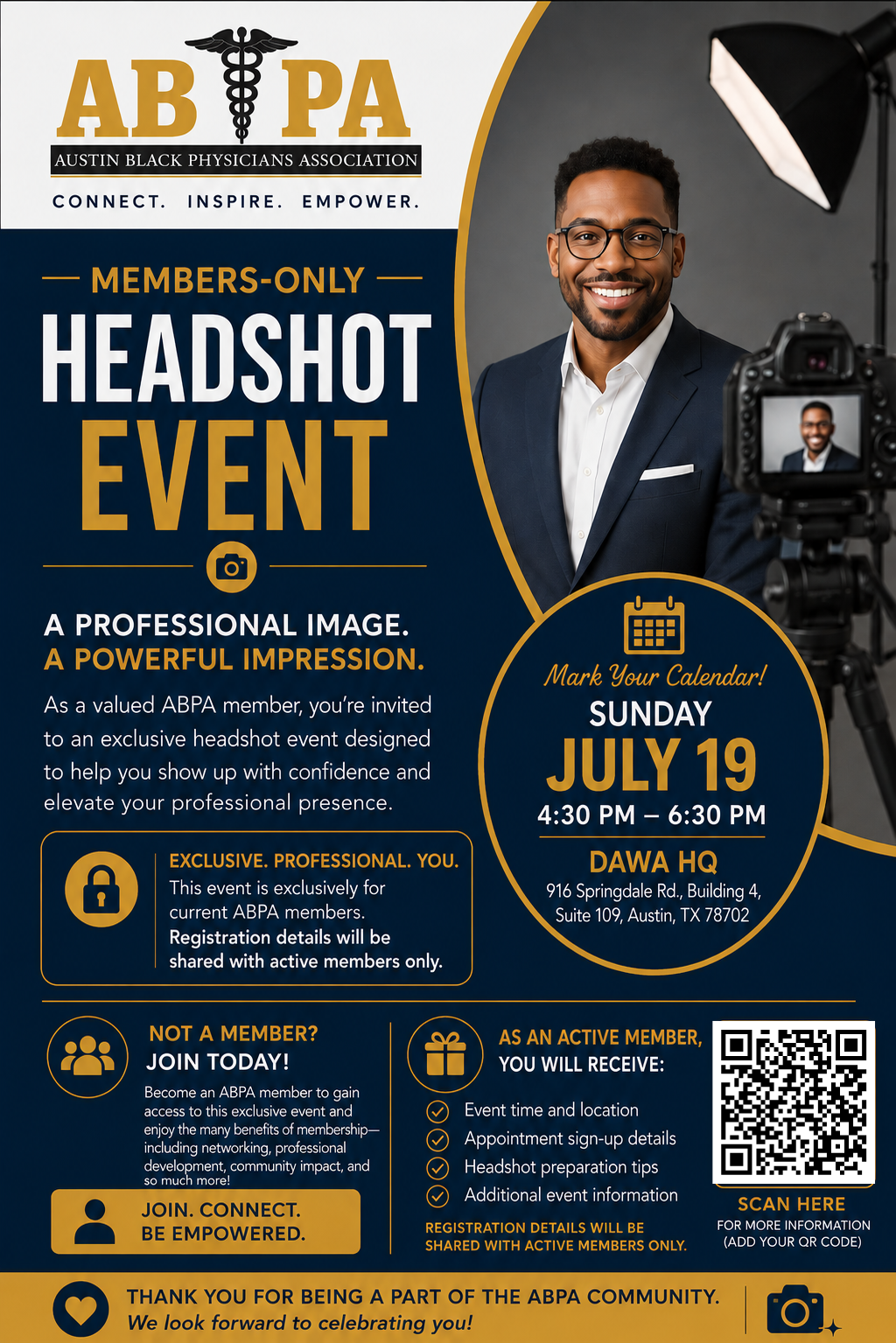 AUSTIN BLACK PHYSICIANS ASSOCIATION HEADSHOTS