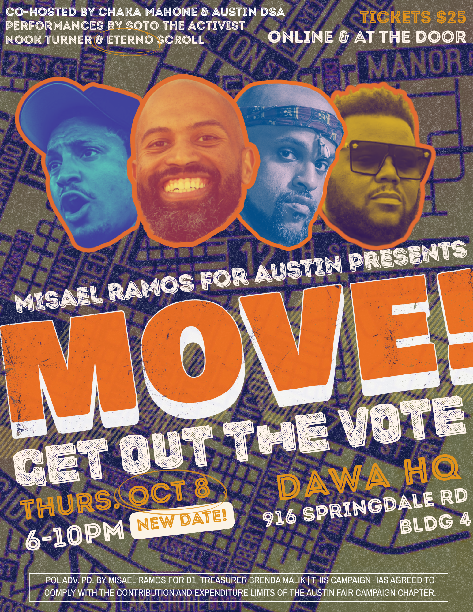 Misael for D1 Presents: MOVE! Get Out the Vote Party