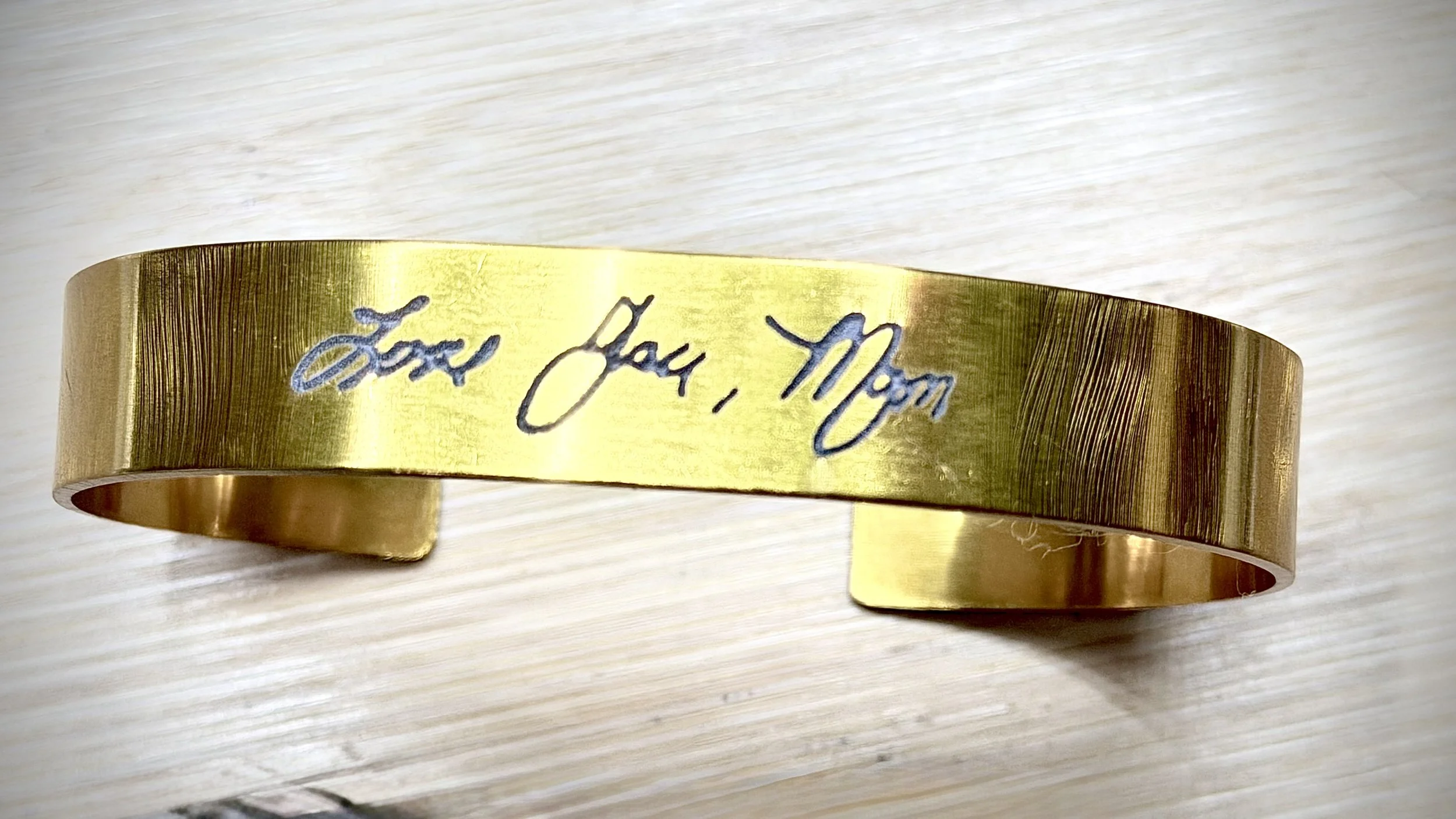 Custom Engraved Handwriting Bracelet
