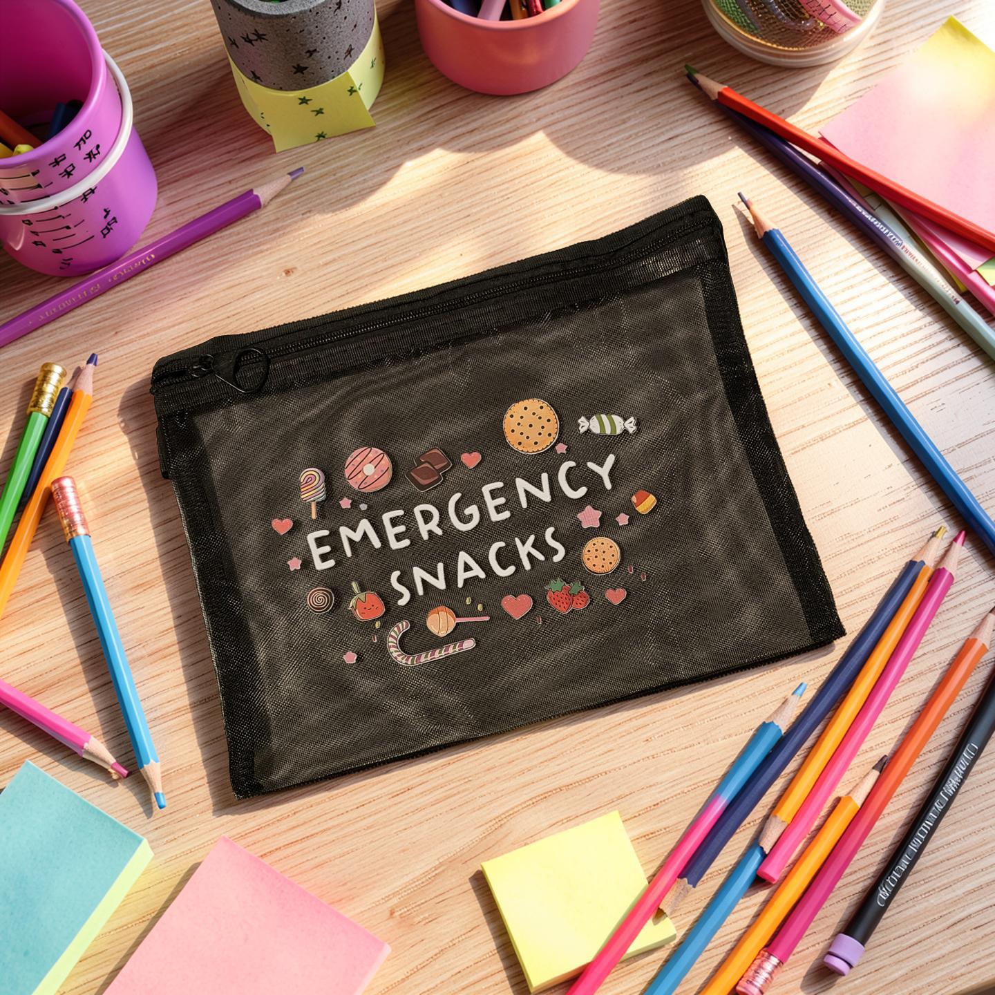 Emergency Snacks mesh carry