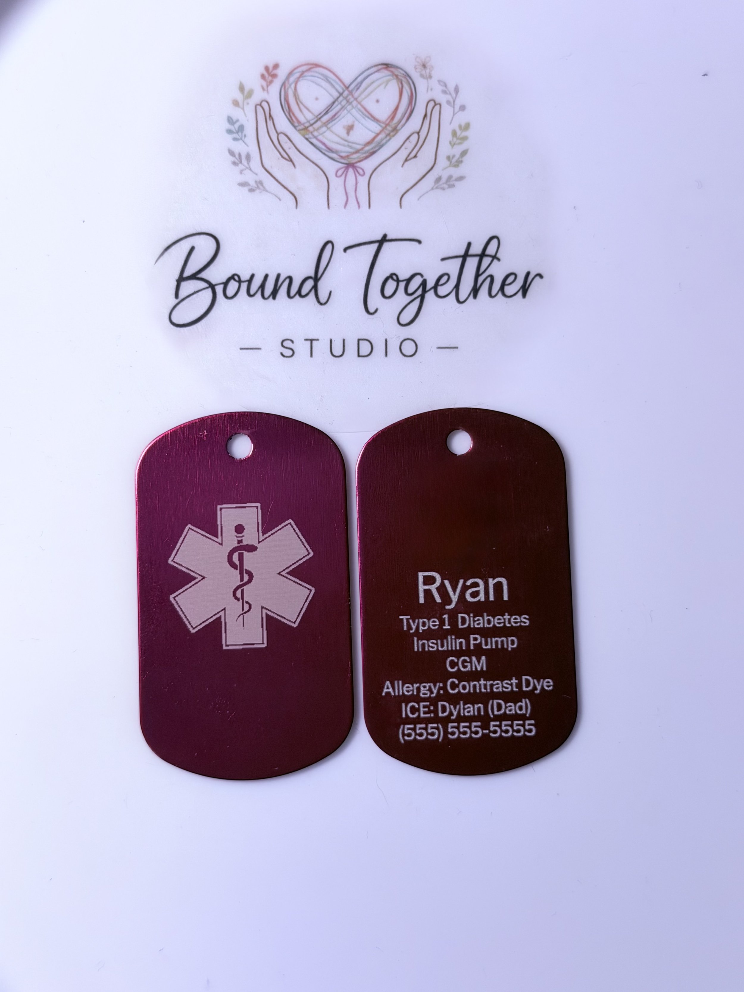 Custom Personalized Medical ID Dog Tags