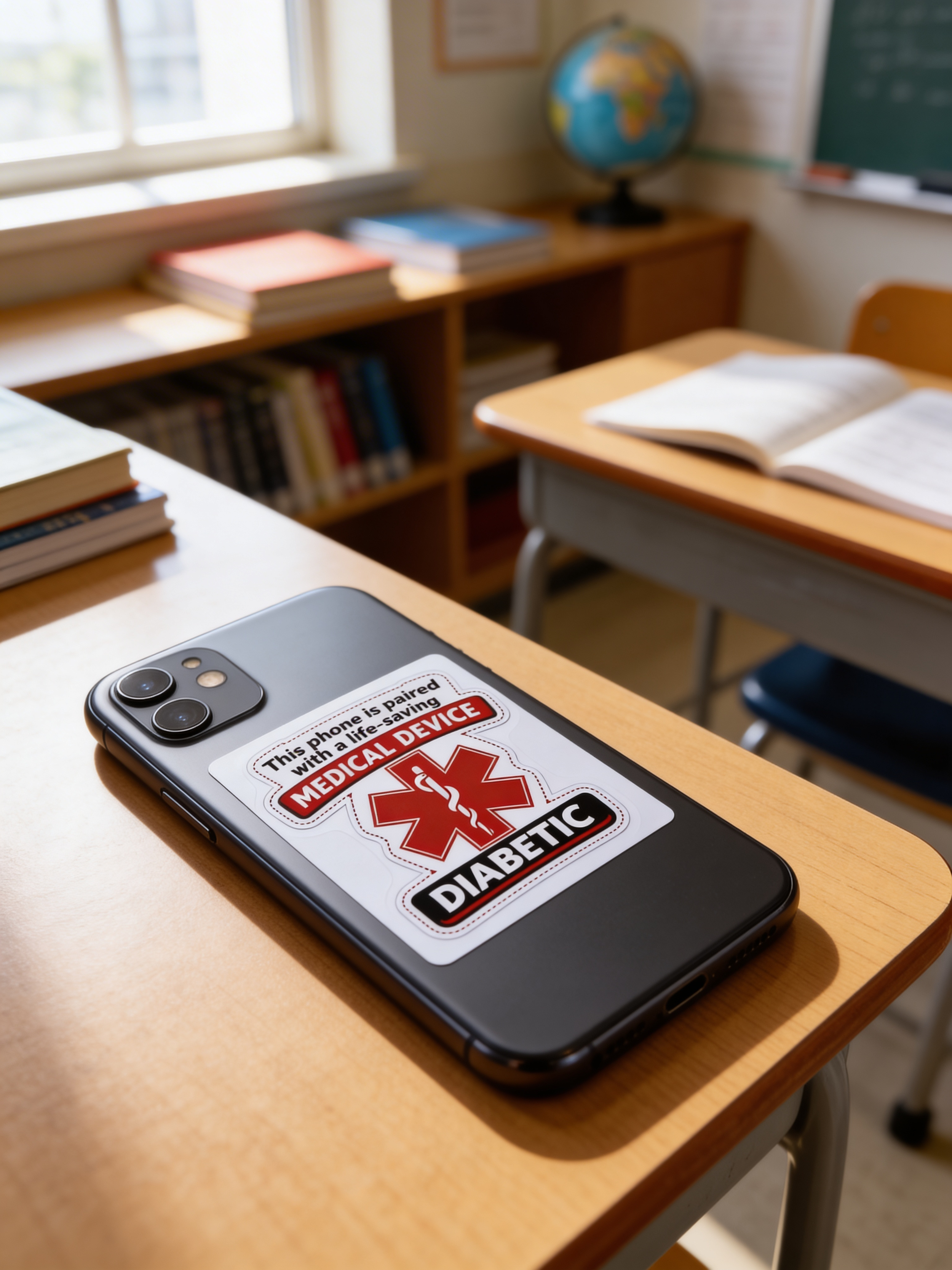 Diabetic Sticker on Phone.PNG