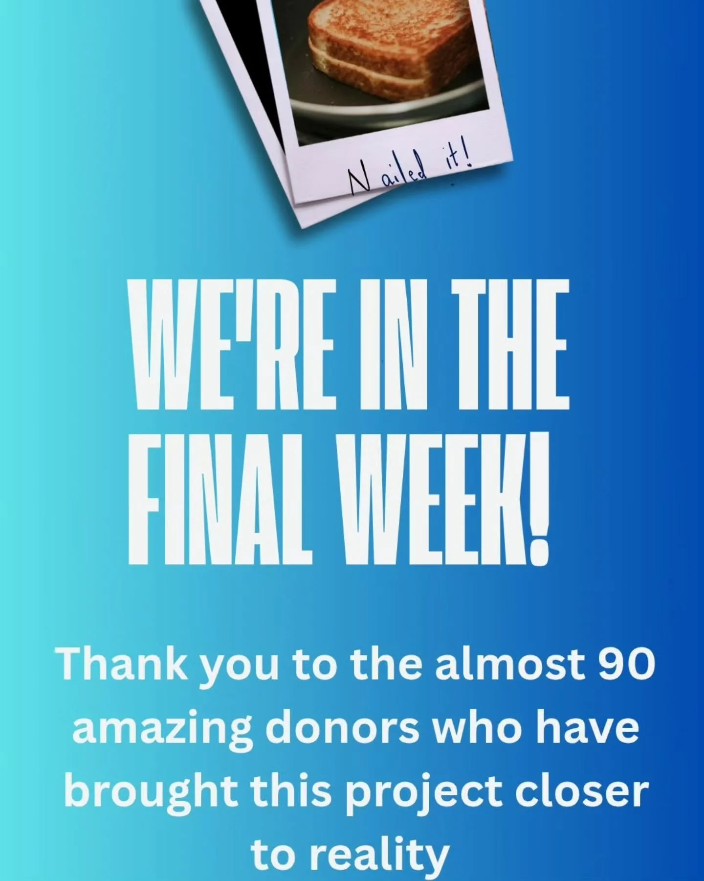 🎬✨ We&rsquo;re in the final week!

Thanks to almost 90 incredible donors, we&rsquo;re so close to bringing this project to life, but we still need your help. We have $19,000 left to raise to make this film the absolute best it can be.

As a special 