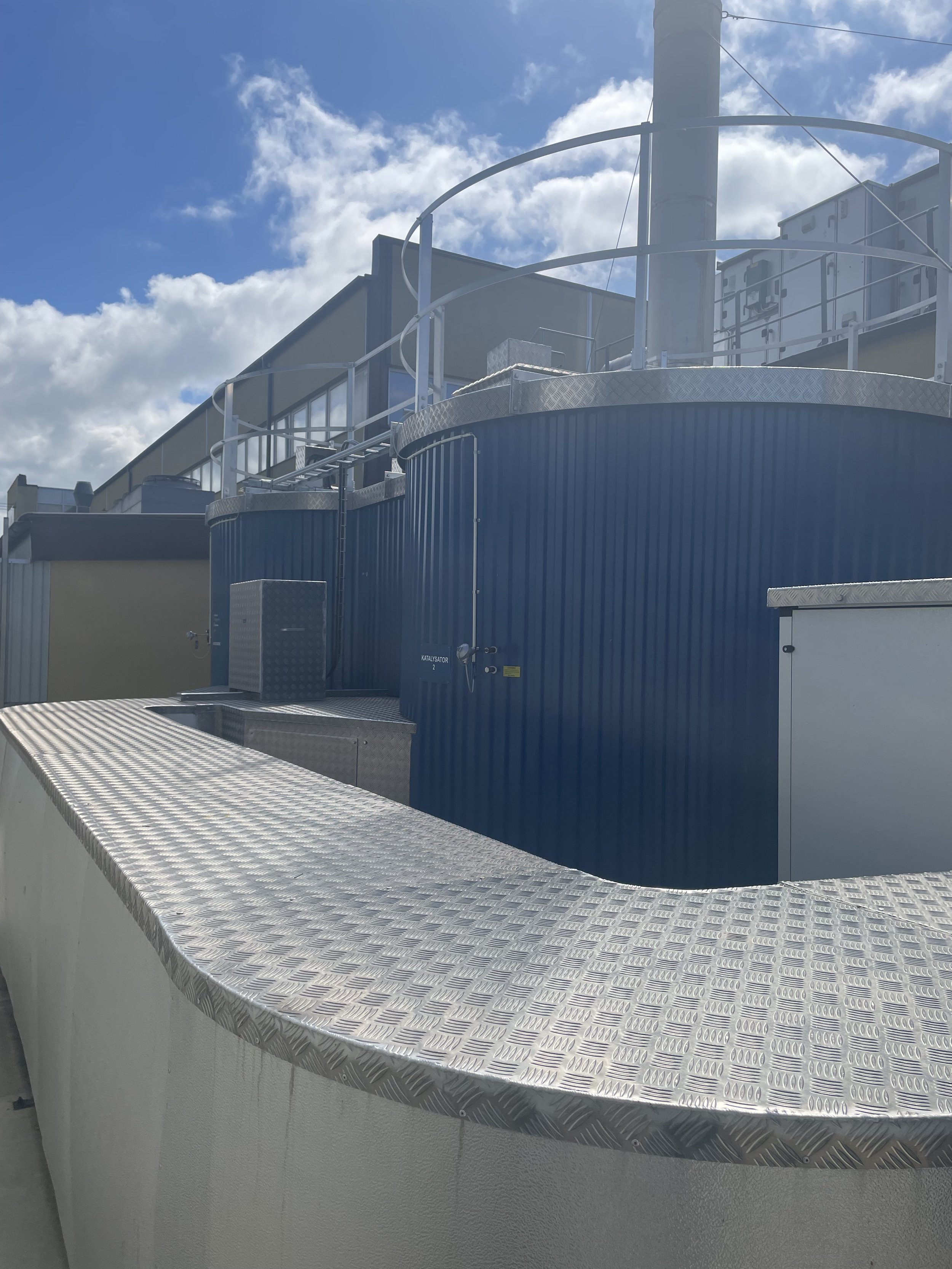 Förbränningskatalysator på Kullaplast