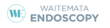Waitemata Endoscopy logo with teal and gray text and icon.