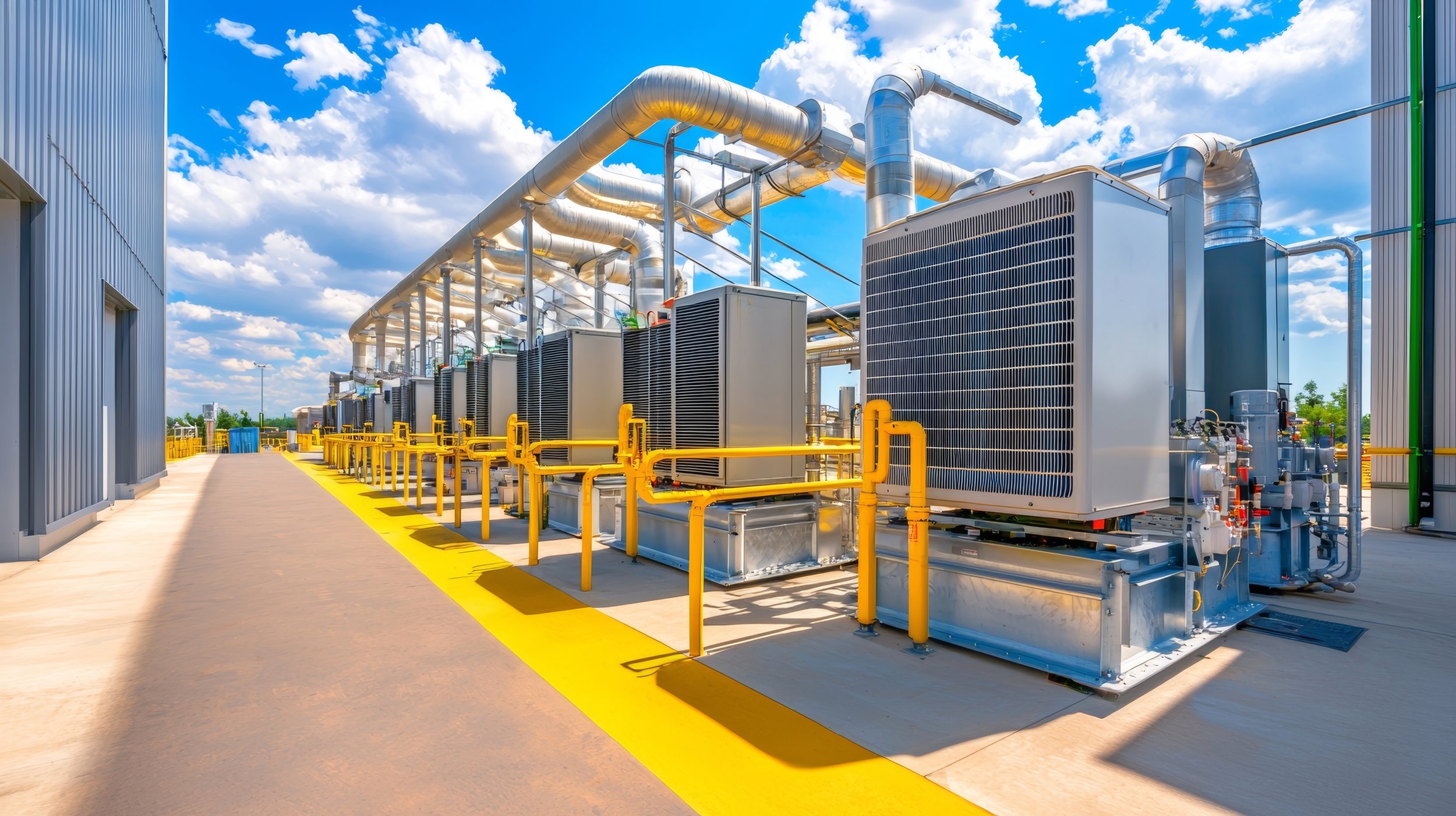 Large air conditioning unit maintenance for data center