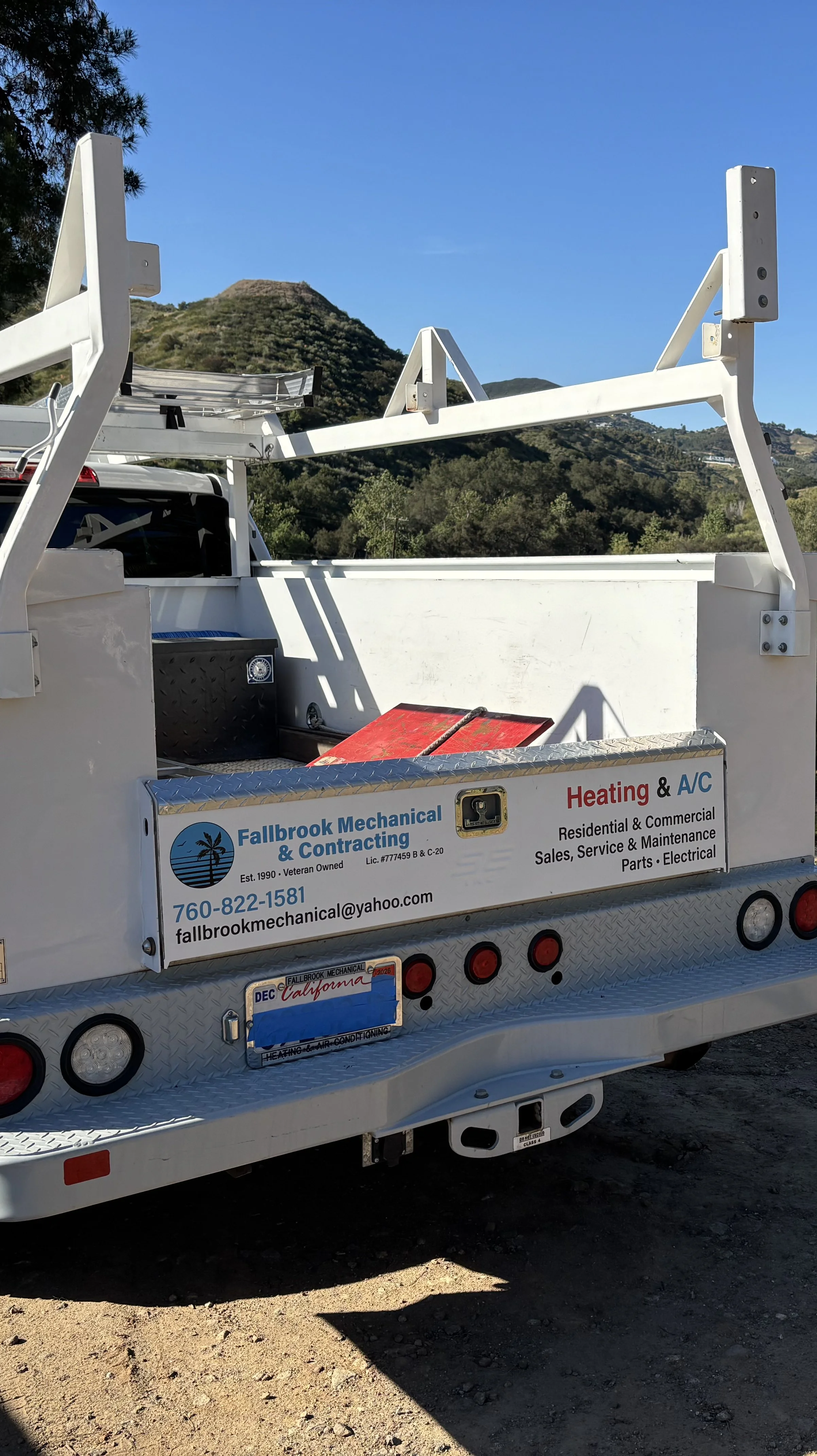 Fallbrook mechanical work truck