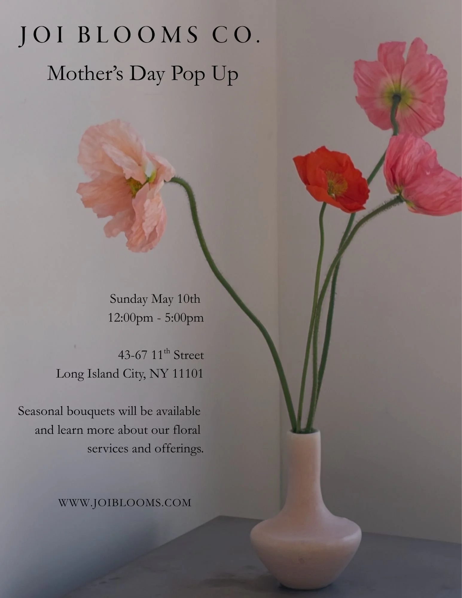 Mother’s Day Pop Up