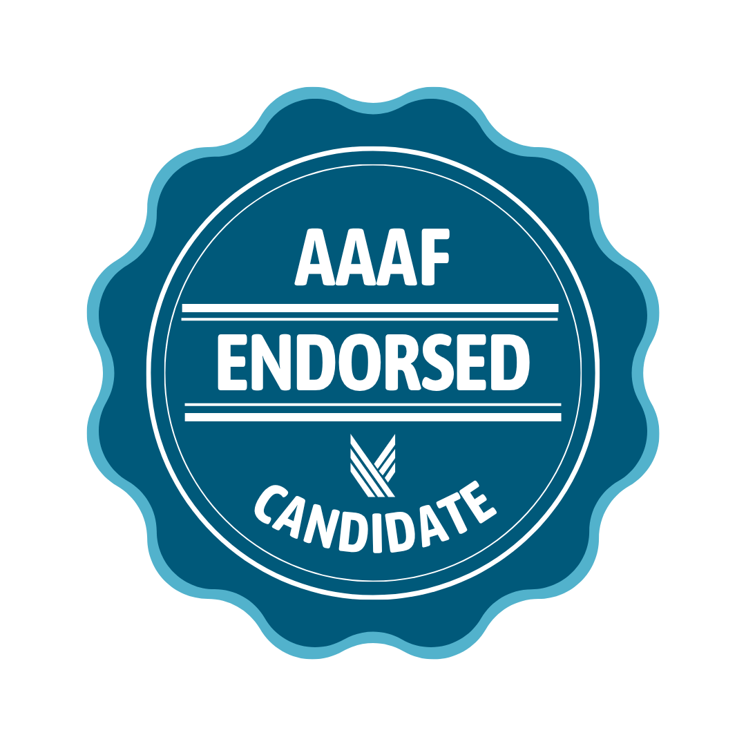 Asian American Advocacy Fund 2026 endorsed candidate badge