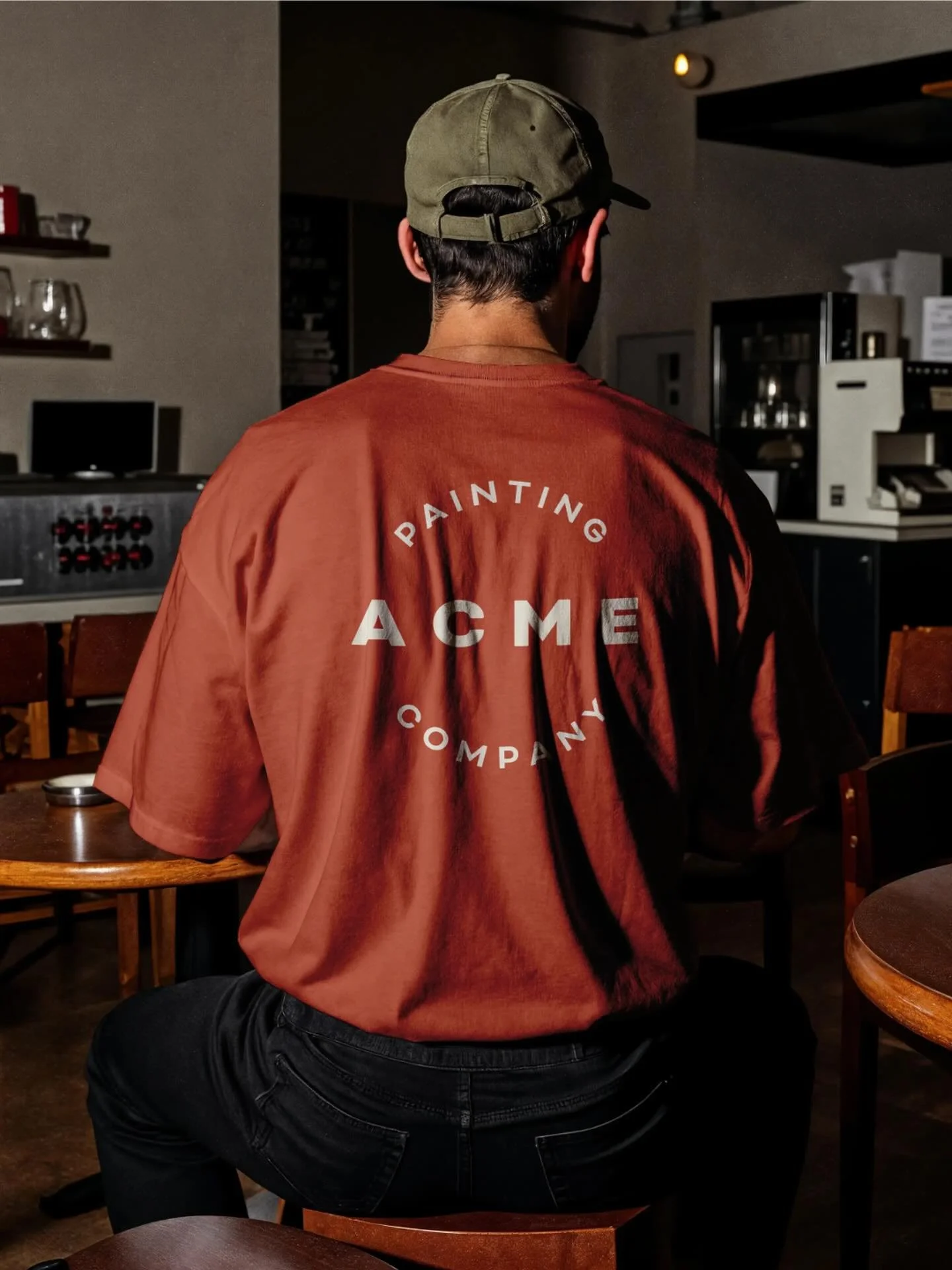 A trade service&rsquo;s brand lives on the job. On the side of the van, on a fence outside a site, on the back of a shirt while the team is working.

The identity for Acme Painting Company was designed for exactly that reality &ndash; a circular embl
