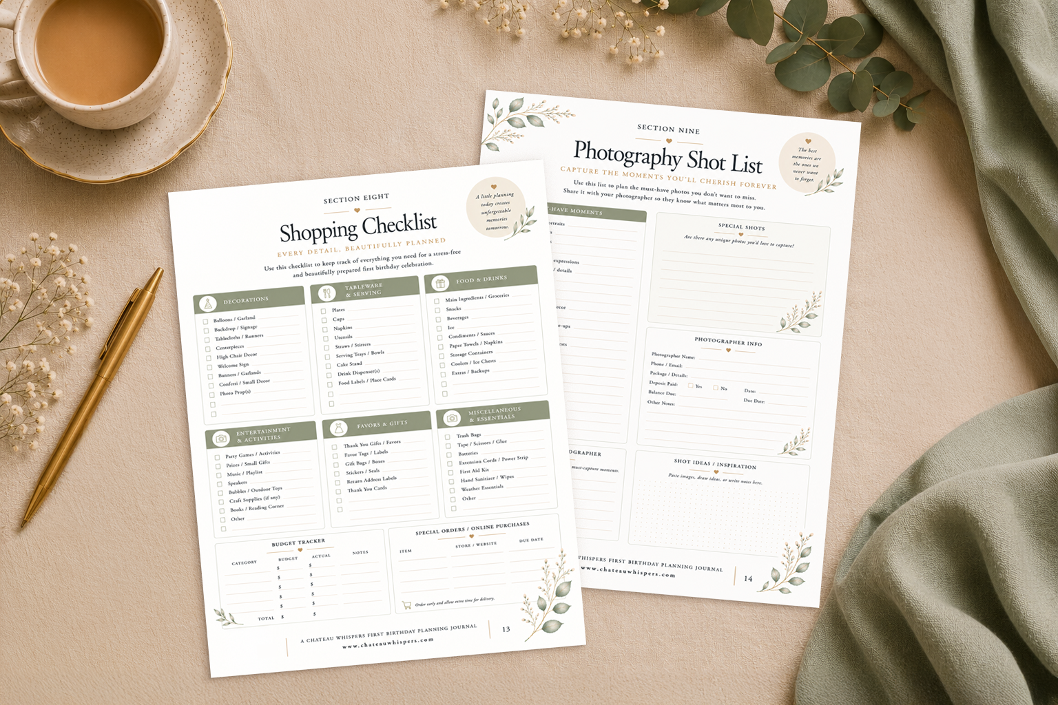 Baby Shower Checklist