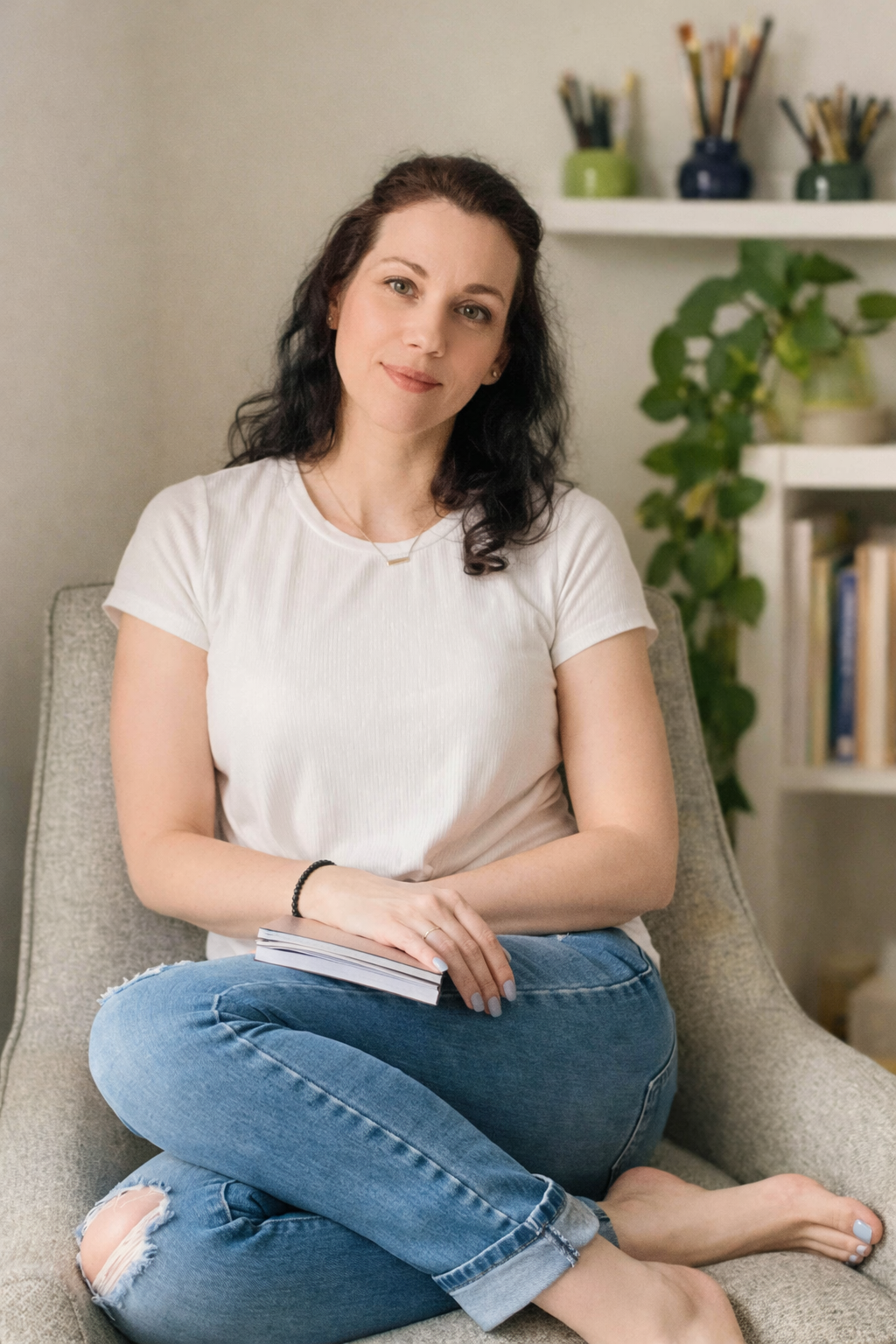 Leska Freeman, designer behind Chateau Whispers, creating elegant baby shower and milestone celebration stationery.