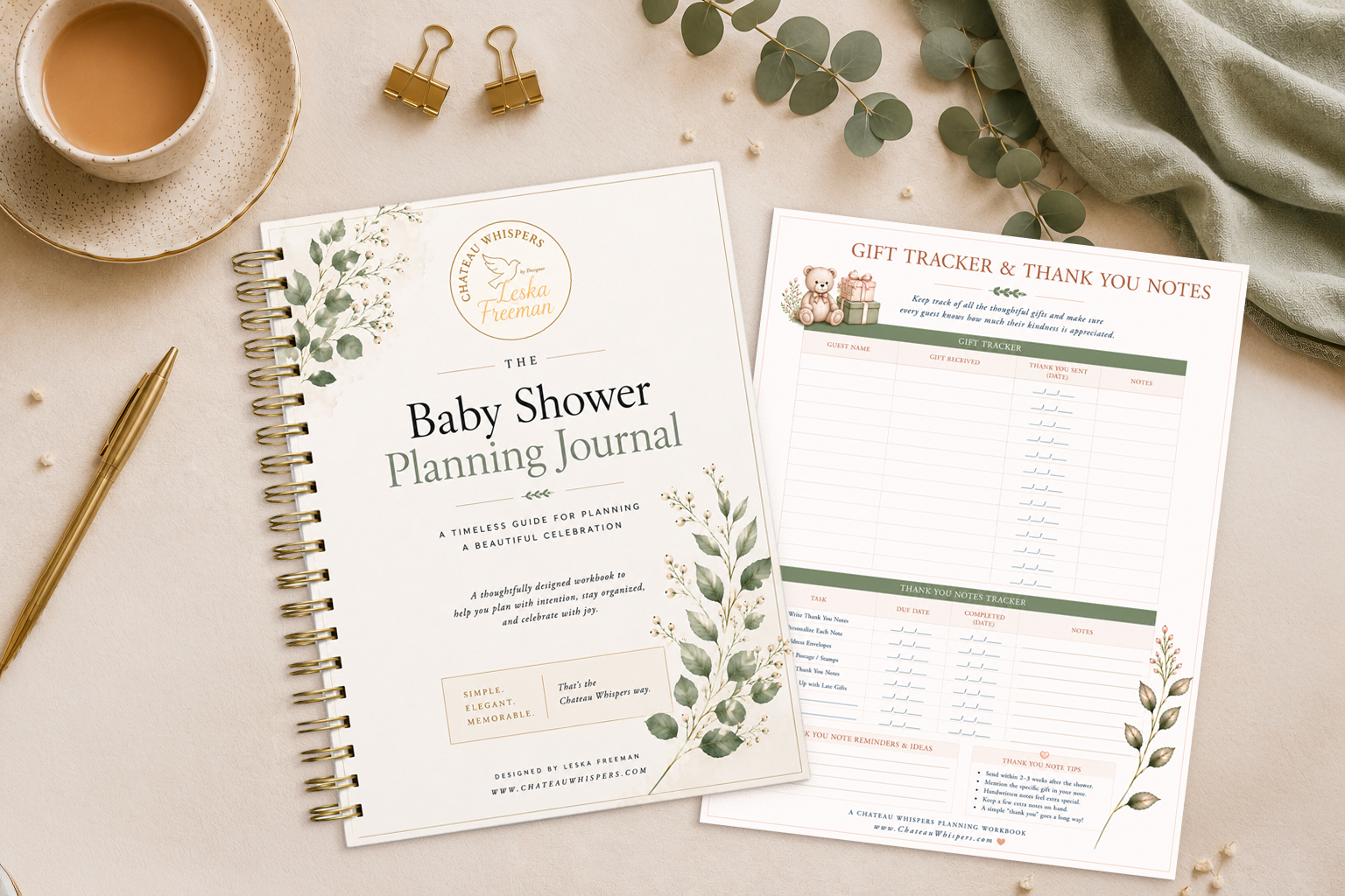 Baby Shower Planning Journal Download