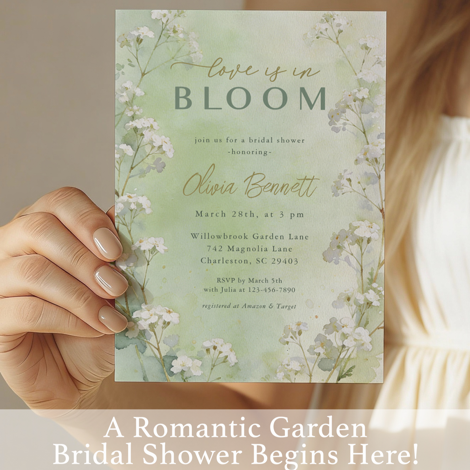 Love is in Bloom: A Romantic Garden Bridal Shower Theme