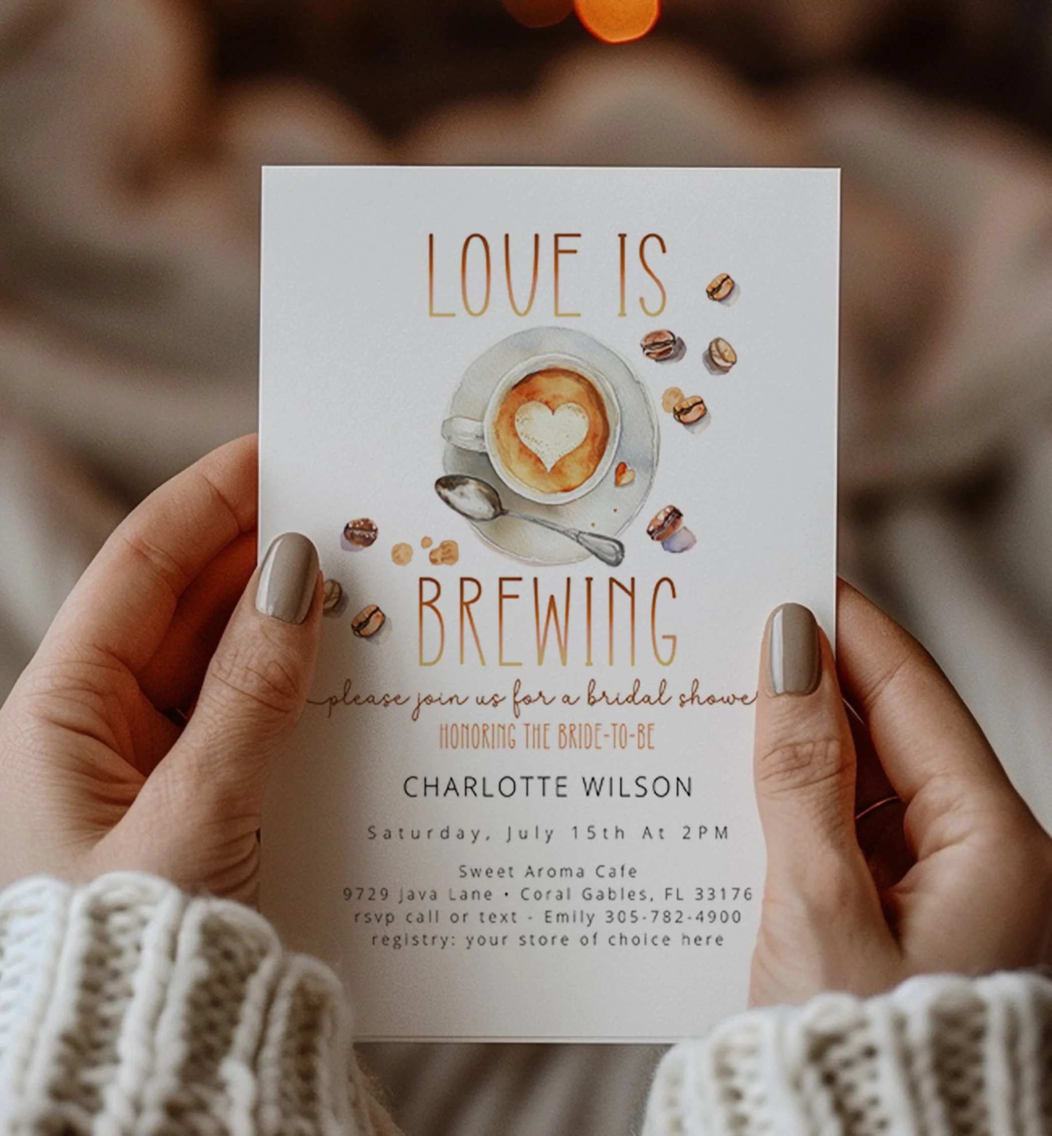 Love Is Brewing: A Cozy Coffee Bridal Shower Theme