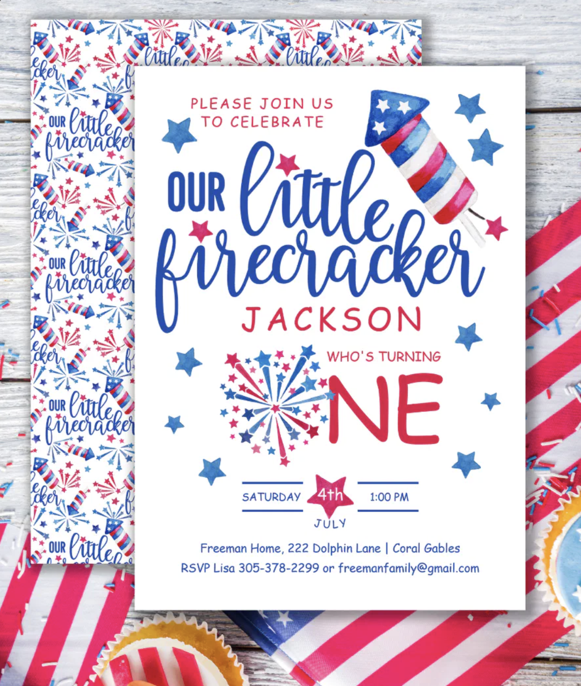Little Firecracker 4th of July Birthday Party Ideas